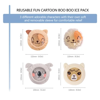 3 Buc/Sac pachet Rece Rece ca gheața terapie folie de Copii de desene animate Ice Pack de Relief dureri de Cot, Genunchi, dureri de dinti febra fierbinte pungă de gheață pentru organism