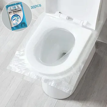 30pcs 50pcs Toaletă de Unică folosință Autocolant Capac Scaun de Toaletă de Călătorie de Afaceri Scaun Sănătos de siguranță de călătorie Personalizate de ambalare #15