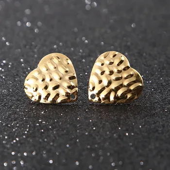 30pcs/mulțime de Aur/Argint Inima/Rotund/Pătrat Cercel Post Pin Stud Cu Bucla Cercei Bijuterii DIY Face Constatări Accesoriu