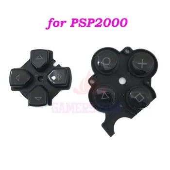 30sets Negru Stânga și Dreapta Conductoare de Cauciuc Butoane Pad-Cheie, Set Reparație Înlocuire pentru Sony PSP2000 Slim Consola D Tampoane