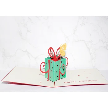 3D Pop-Up Carduri Cadou Cutie Fluture Card pentru Familie, Prieteni Ziua de nastere a Festivalului de Felicitare cărți Poștale Cadouri Card cu Plic