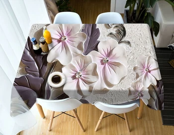 3D Relief Floare Masă Creative de Colorat Floare Model Lavabil Îngroșa Dreptunghiulară Tabl Personalizate dimensiune fata de Perna