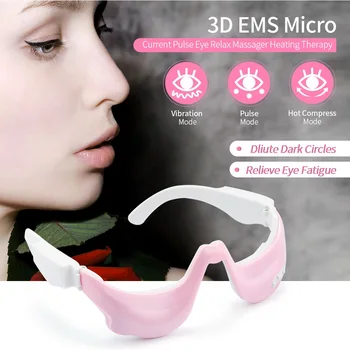 3D Vibrații Ochi aparat de Masaj Ochi Oboseala Relief Relaxare EMS Micro-Curent Pluse Încălzire Terapie de Reducere a Ridurilor Instrument de Masaj