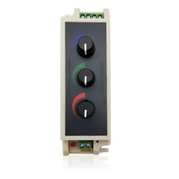 3Keys Controler RGB 12V DC 24V Manual Telecomanda 8A LED Dimmer pentru Banda de Lumina