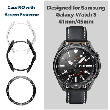 3pcs cazuri pentru samsung galaxy watch 3 caz 45mm 41mm bezel inel Protector husa-Bumper pentru galaxy watch 3 45mm cazul bezel buclă