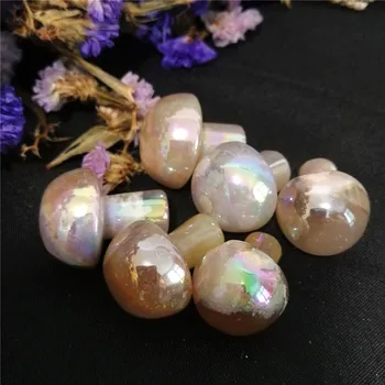 3PCS Naturale de Floare de Cires Agat de Ciuperci Cuarț Rainbow Crystal Aura Lustruire Mână de Vindecare de Pietre Naturale și Minerale