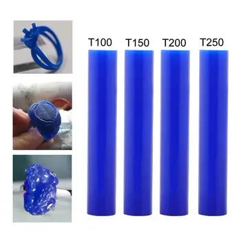 4 Dimensiuni Albastru Bijuterii Inel de Mucegai de Luare de Bijuterii Sculptură Sculptură Ceara de Turnare Injecție Tub Instrument de Luare de Bijuterii Instrument pentru Bijutier