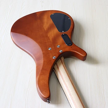 4 string lemn hickory sus active chitara bas 43 inch maro bolt solid okoumé lemn înapoi și lateral chitara bass electrica