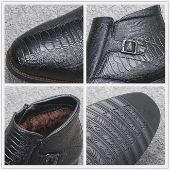 40-46 de iarna barbati pantofi anti-Alunecare Confortabil 2020 cald cizme de iarnă pentru bărbați #DM5286C1