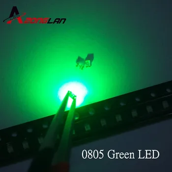 4000PCS transport Gratuit Verzi SMD 0805 diode LED lumină Pură, Verde Smarald 520-530nm 3.0 v-3.4 v
