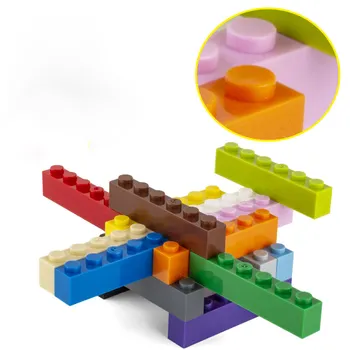 40pcs Blocuri 1x6 Puncte Cifre Groase Cărămizi Educaționale Creative Dimensiune se Potrivesc Alte Brand de Plastic, Jucării DIY Accessorie3009