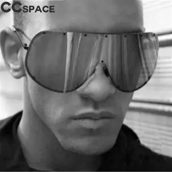 47860 Polarizate Bărbați Femei Supradimensionat ochelari de Soare Moda Ochelari de cal Nuante UV400-O singură Bucată de Lentile de Ochelari de Epocă