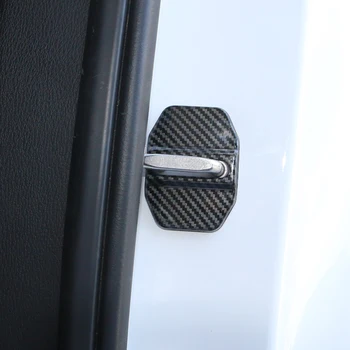 4buc auto din fibra de Carbon model de blocare a ușii caz acoperire pentru BMW X1 X3 X4 X5 X6 X7 accesorii auto