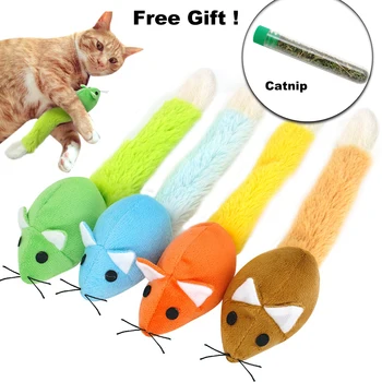 4buc de Sine Joacă de-a Pisica Jucării Interative Mouse-ul Catnip Interactive Pisică Jucărie pentru Pisici Șoricel Catnip Jucarii pentru Pisici