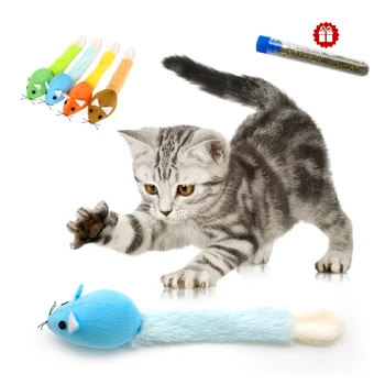 4buc de Sine Joacă de-a Pisica Jucării Interative Mouse-ul Catnip Interactive Pisică Jucărie pentru Pisici Șoricel Catnip Jucarii pentru Pisici