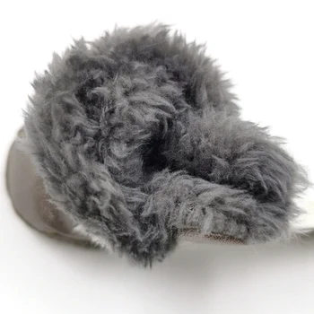 4buc/set de Iarna foarte Cald Câine de Companie Pantofi Impermeabil Câine Cizme de Bumbac Super-fibre de Piele Anti-Alunecare, Șosete pentru Câini Produse pentru animale de Companie