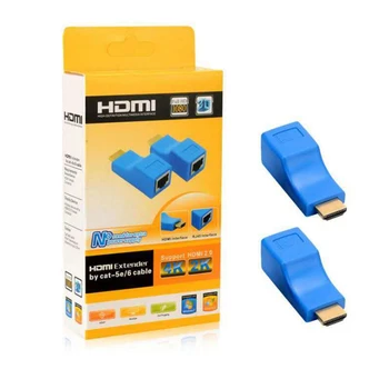 4K HDMI compatibil 30m Singur Cablu de Rețea Internet Rețea Card Mini Receptor 1.65 Gbps Semnal Adaptor compatibil HDMI Extender