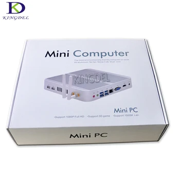 4K HTPC fără ventilator Mini PC cu DP, HDMI, SD procesor Intel Dual Core i5 7260U 4MB Cache Intel Iris Plus Grafica 640 până la 3.4 GHz Mini PC