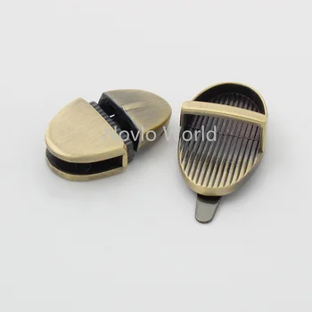 5-30sets 4 culori 17*28 mm perie mica epocă de formă ovală apăsați de blocare pentru DIY lanțuri sac geantă de mână incuietoare geanta accesorii