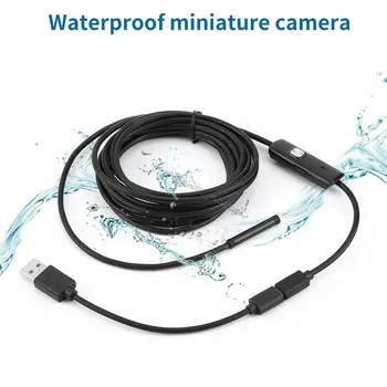 5.5 mm Endoscop HD Camera USB Endoscop Cu 6 LED-uri 1/1.5/2/3.5/5M Cablu Moale rezistent la apa Inspecție Puncte pentru Android pe PC