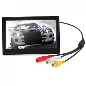 5 Inch Auto TFT LCD Monitor 16:9 Ecran de 800x480 2 Modul de Intrare Video Pentru Vizualizare Spate Backup Reverse Camera video DVD VCD