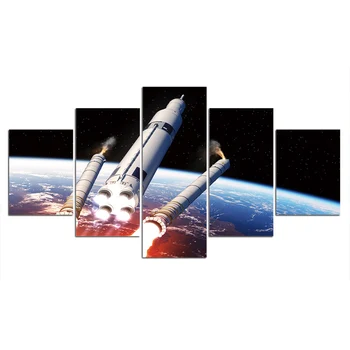 5 Piese Tablouri Canvas Cadrul HD Imprimă Imagini satelit Spațiu Poster Home Decor de Perete de Arta