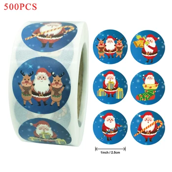 500PCS Crăciun Fericit Temă de Etanșare autocolant Cadouri DIY postat de Copt Decor etichetă pachet Multifuncțional