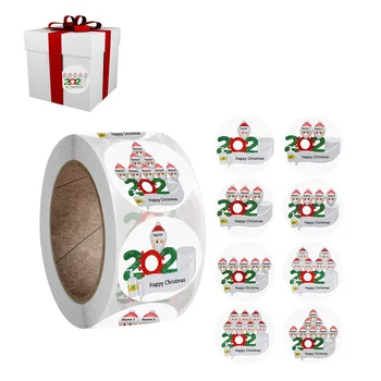 500pcs/Rola de Carantină Familie de Crăciun Autocolant Crăciun Fericit Etichete Autocolante Decorare de Crăciun Cadouri de Etanșare Pentru Pachetul de Tag-uri