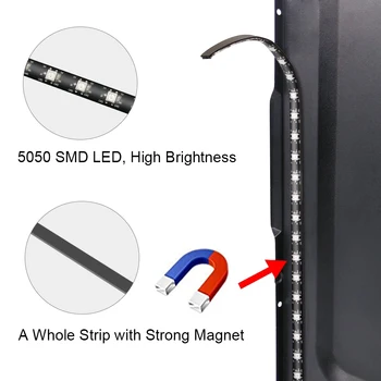 50cm Curcubeu PC Benzi cu LED-uri de Lumină Adresabile Magnetic Extins LED Bar Software-ul pentru ASUS ASUS Mystic Sincronizare/ASROCK Calculator PC Caz