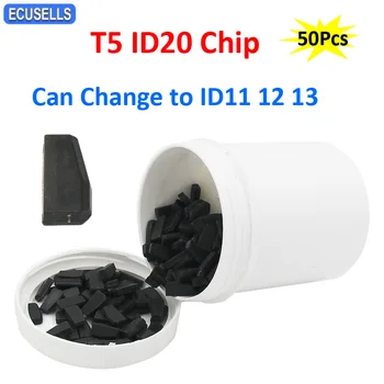 50Pcs/Lot Masina de Cheie Chips-uri Blank T5 ID20 Carbon Transponder Chip Marfa Schimba la ID11 12 13 Programare Copia Înlocuiască Cheile de la Mașină