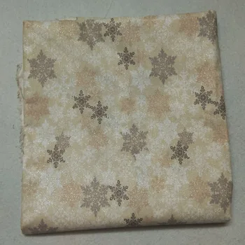 50x105cm Bling Bling Argint Ștanțare Glittler Bej Fulgi de zăpadă de Crăciun Țesături din Bumbac Imprimat X ' mas Mozaic DIY Cusut Petrecere