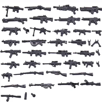 520PCS Pachet Arme Gun Shield Kituri Militare Swat Serie de Mini Soldat Cifre WW2 Model de Bloc de Caramida Copii Jucărie pentru Copii