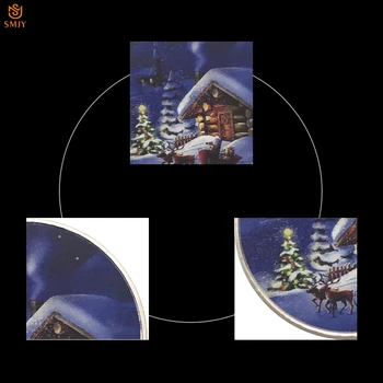 5Pcs/Lot Culoare desen Animat Moș crăciun Cerb de Argint Placat cu Crăciun Fericit, Vacanță de Suveniruri Monede de Colectare Și de Decorare Pom