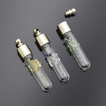 5pieces/lot Libelula capac cu filet flacon de sticlă pandantiv numele sau orez de artă din sticlă colier pandantiv mini sticlă