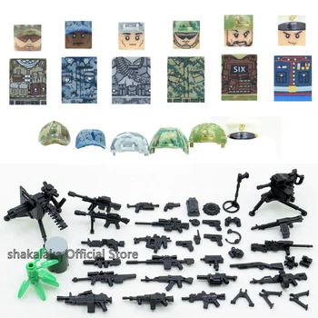 6pcs Soldat American SWAT Militară a Armatei americane de Război Navy Seals Forțele Speciale de Constructii Blocuri de Cărămidă Figura Jucărie de Învățământ Baiat Cadou