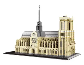 7380pcs+ Franța Notre-Dame de Paris Blocuri de renume Mondial Arhitectura Bisericii Micro Diamant Blocuri de Jucărie Pentru Copil Cadou