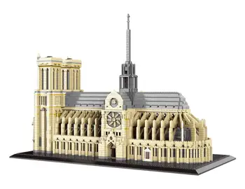 7380pcs+ Franța Notre-Dame de Paris Blocuri de renume Mondial Arhitectura Bisericii Micro Diamant Blocuri de Jucărie Pentru Copil Cadou