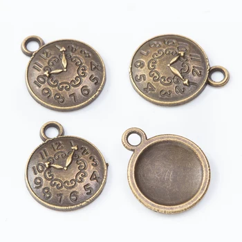 80 de piese retro de metal aliaj de zinc ceas pandantiv pentru DIY bijuterii handmade colier face 7676