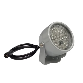 850nm 48 IR LED Iluminator Infraroșu Lumină IR Viziune de Noapte pentru Camera de Securitate CCTV Sistem Umple de Iluminat din Metal Gri Dome IR LED