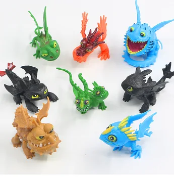 8pcs Dragon 2 din PVC fără dinți Noaptea de Acțiune Figura Jucărie Deadly Nadder Hageffen Gronckle Colectie Jucărie Pentru Cadou