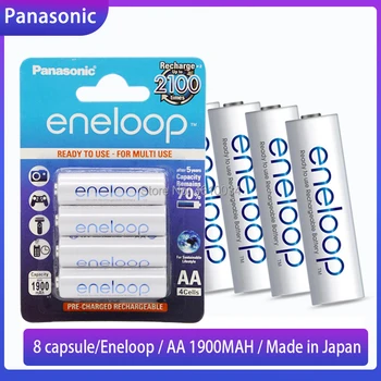 8pcs Original Panasonic Eneloop 1.2 v AA 1900mAh Baterie Reîncărcabilă Pre-încărcat Ni-MH Baterii pentru Lanterna Camera Jucării