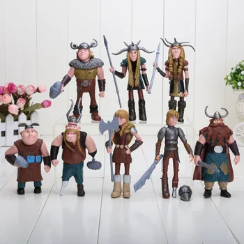 8pcs/set 10-13cm Figurine Dragon PVC Figurine TREN Clasic Jucarii Copii Pentru Copii