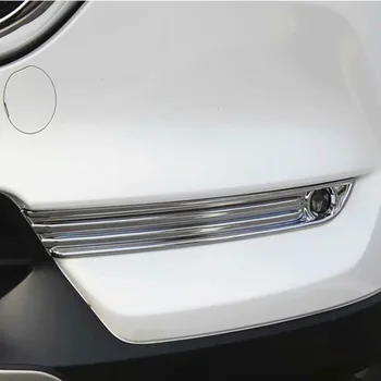 ABS Cromat Ornamentale Mașină de Ceață Față Lumina Tăiați Fâșii Decor Exterior de Acoperire Pentru Mazda CX-5 CX5 2017 2018 2019 Styling Auto