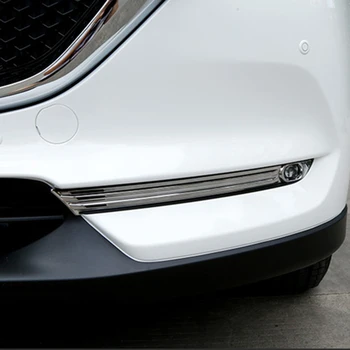 ABS Cromat Ornamentale Mașină de Ceață Față Lumina Tăiați Fâșii Decor Exterior de Acoperire Pentru Mazda CX-5 CX5 2017 2018 2019 Styling Auto