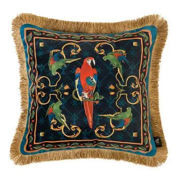 Acasă Decorative Canapea Perne de lux Lumina retro papagal canapea de pluș capac pernă pat capacul din spate