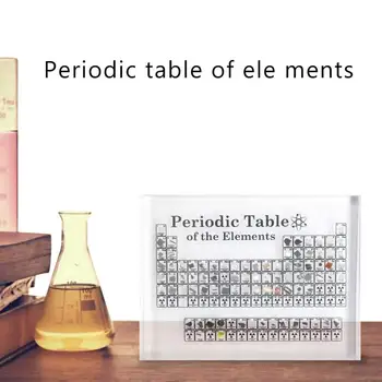 Acrilice Tabelul Periodic Display Cu Elemente Reale Copiii De Școală Zi De Nastere Cadouri De Element Chimic De Afișare Decor Acasă