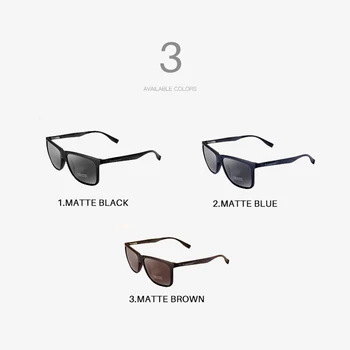 AEVOGUE ochelari de Soare Polarizat din Piele Cadru de Lux TR90 Pătrat de Epocă Ochelari de Soare Pentru Bărbați/Femei de Conducere gafas UV400 AE0628