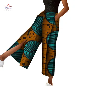 African Largă Picioare Pantaloni African Print Pocket Pant Dashiki Îmbrăcăminte Ankara Bumbac Batic cu Ceara Tipărite Îmbrăcăminte BRW WY5280