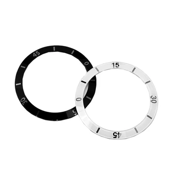 Alb/negru 38-40mm Diametru Fata Ceas Bezel Ceramica Accesorii pentru Bărbați și Femei Ceasuri Automate Înlocui Ramă 2 Culori