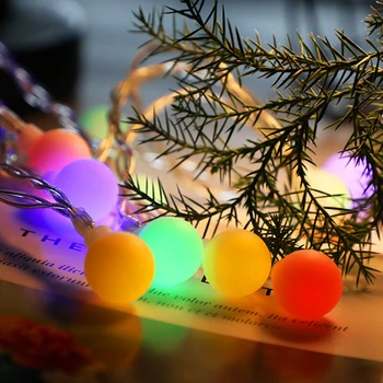 Alimentat de la baterie Ghirlanda Mingea LED Lumini Șir 10M beculețele Pentru Pomul de Crăciun Nunta Acasă Decor Interior